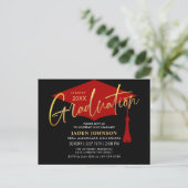 Invitation de graduation minimaliste moderne (Debout devant)