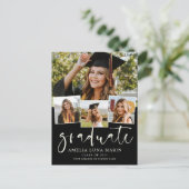 Invitation de graduation minimaliste simple modern (Debout devant)