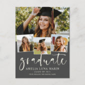 Invitation de graduation minimaliste simple modern (Devant)