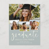 Invitation de graduation minimaliste simple modern (Devant)