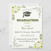 Invitation de graduation modifiable (Devant)