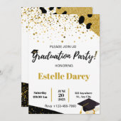 Invitation de graduation modifiable (Devant / Derrière)