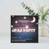 Invitation de graduation nautique rustique (Debout devant)