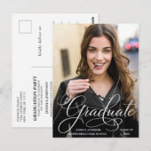 Invitation de Graduation Party de la photographie  (Devant / Derrière)