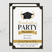 Invitation de graduation personnalisable (Devant / Derrière)