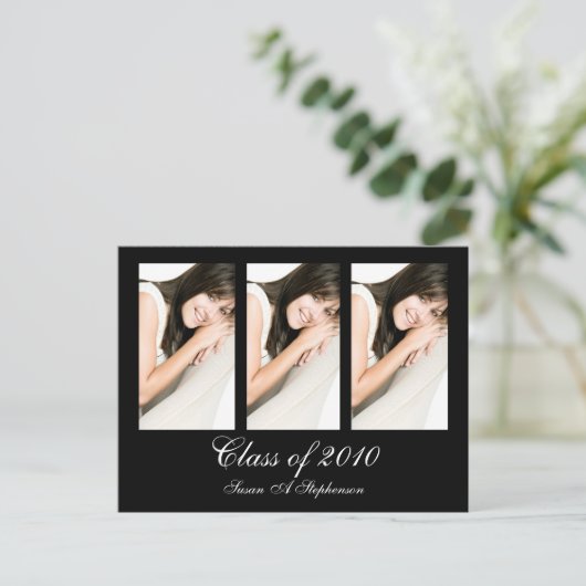 Invitation de graduation personnalisable (Debout devant)