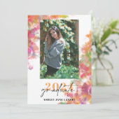 Invitation de graduation personnalisable dynamique (Debout devant)