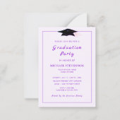 Invitation de graduation personnalisée Modèle de v (Devant)