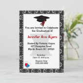 Invitation de graduation personnalisée pour pharma (Debout devant)