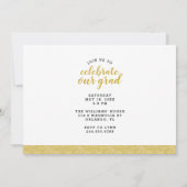 Invitation de graduation photo (Dos)