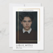Invitation de graduation photo classique simple ca (Devant)
