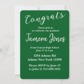 Invitation de graduation photo moderne (Dos)