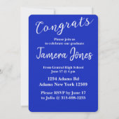 Invitation de graduation photo moderne (Dos)