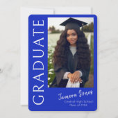 Invitation de graduation photo moderne (Devant)