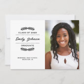 Invitation de graduation photo moderne (Devant)