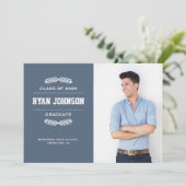 Invitation de graduation photo moderne (Debout devant)