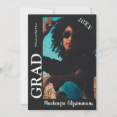 Invitation de graduation photo moderne (Devant)