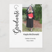Invitation de graduation photo moderne BBQ (Devant)