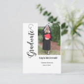 Invitation de graduation photo moderne BBQ (Debout devant)