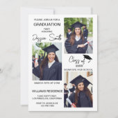 Invitation de graduation photo multiple moderne (Devant)