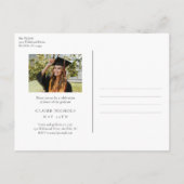 Invitation de graduation photo verticale moderne (Dos)