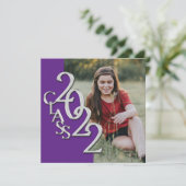 Invitation de graduation Purple et Silver 2022 (Debout devant)