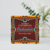 Invitation de graduation royale fragile (Debout devant)