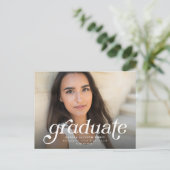 Invitation de graduation simple de diplômes de Ret (Debout devant)