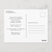 Invitation de graduation simple de diplômes de Ret (Dos)