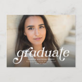 Invitation de graduation simple de diplômes de Ret (Devant)