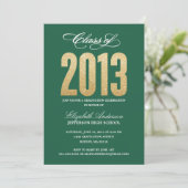 Invitation de graduation Sparkle (Debout devant)