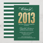 Invitation de graduation Sparkle (Devant / Derrière)
