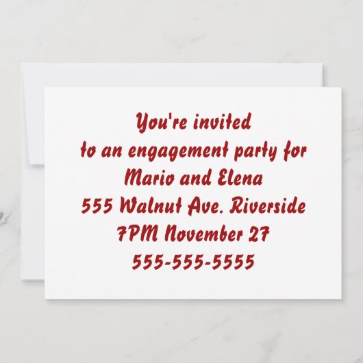 Invitation de graffiti (Dos)