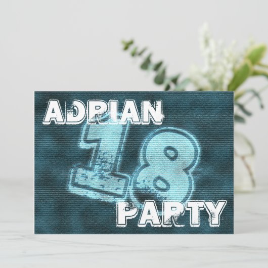 invitation de graffiti (Debout devant)