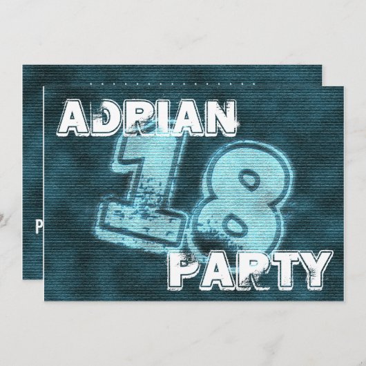 invitation de graffiti (Devant / Derrière)