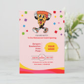 Invitation de grand ouverture de restaurant (Debout devant)