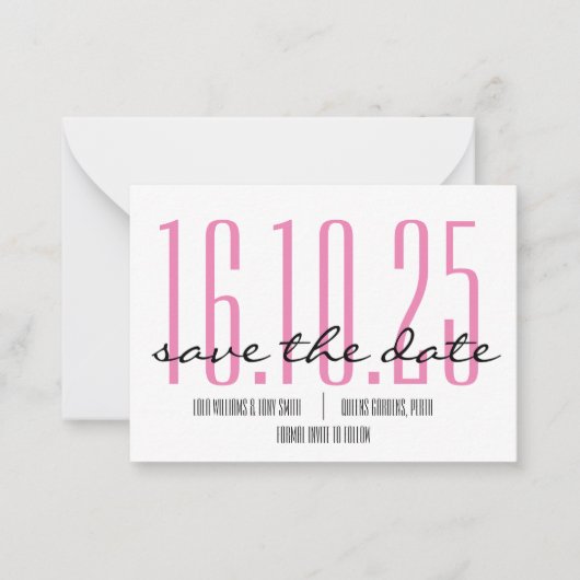 Invitation de grande date (Devant)