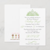 Invitation de Green Princess Sweet sixteen (Devant / Derrière)
