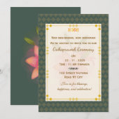Invitation de Grihapravesh de luxe (Devant / Derrière)