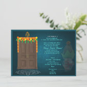 Invitation de Grihapravesh indien Hindu House Warm (Debout devant)