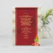 Invitation de Grihapravesh indien Hindu House Warm (Debout devant)