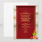 Invitation de Grihapravesh indien Hindu House Warm (Devant / Derrière)