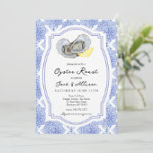 Invitation de grillade d'huîtres Invitation de gri (Debout devant)