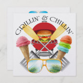 Invitation de Grillin et Chillin (Devant / Derrière)