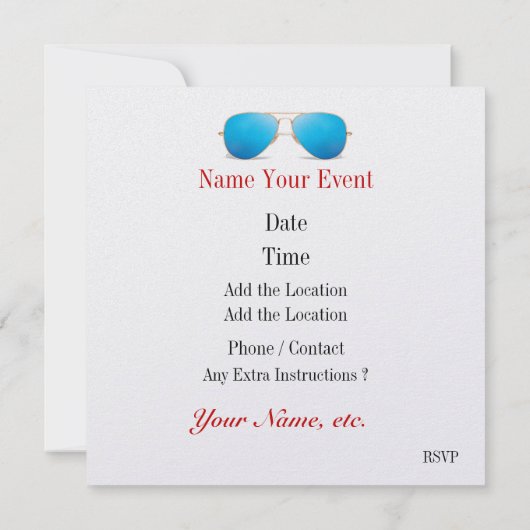 Invitation de Grillin et Chillin (Dos)