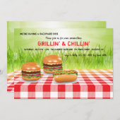 Invitation de Grillin et Chillin (Devant / Derrière)