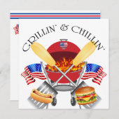 Invitation de Grillin et Chillin (Devant / Derrière)