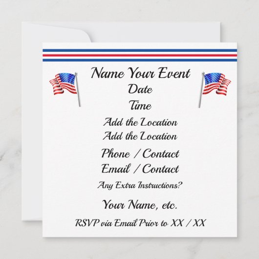 Invitation de Grillin et Chillin (Dos)