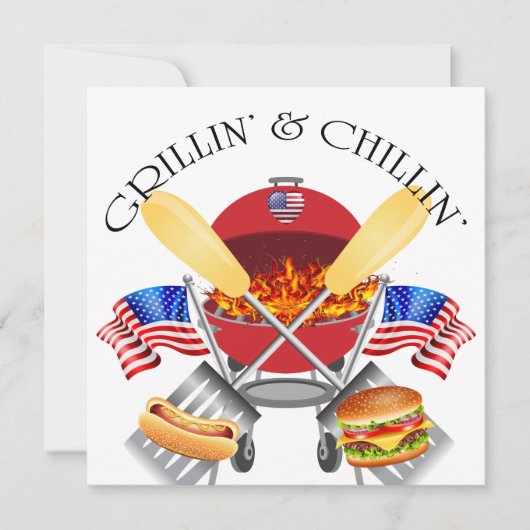 Invitation de Grillin et Chillin (Devant)