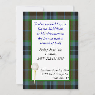 Invitation de Groom's Golf Party